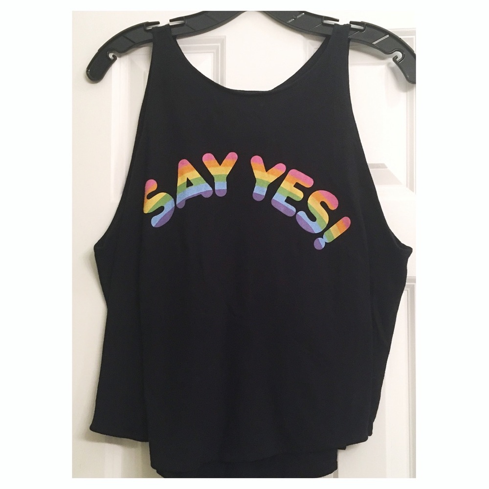 Wildfox Say Yes Tank Top size XS NWT