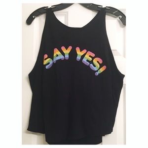Wildfox Say Yes Tank Top size XS NWT