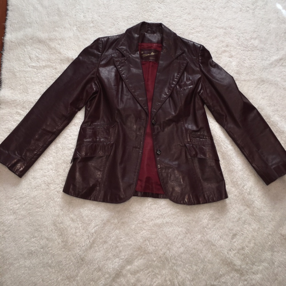 Faux leather jacket