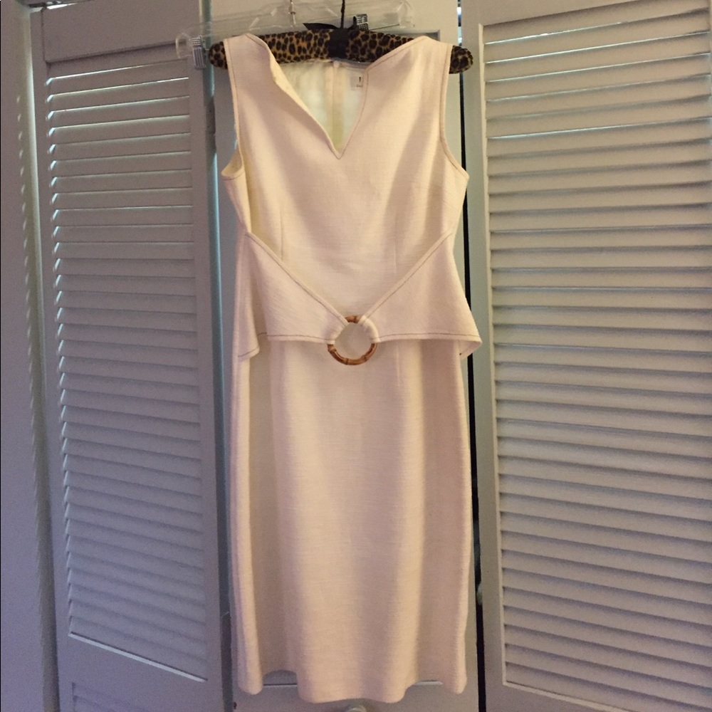David Meister white dress