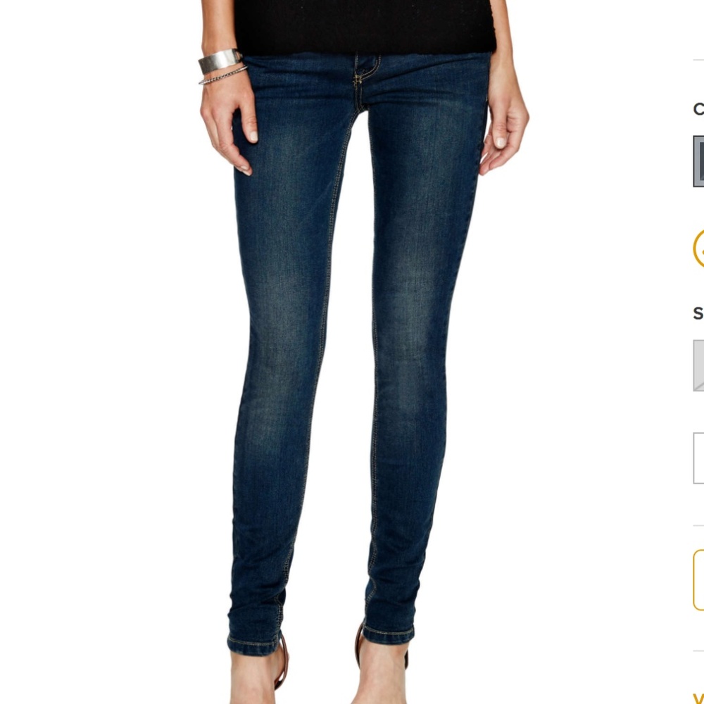 Free People Mid-Rise Skinny Jean (Hemmed!) Sz 25