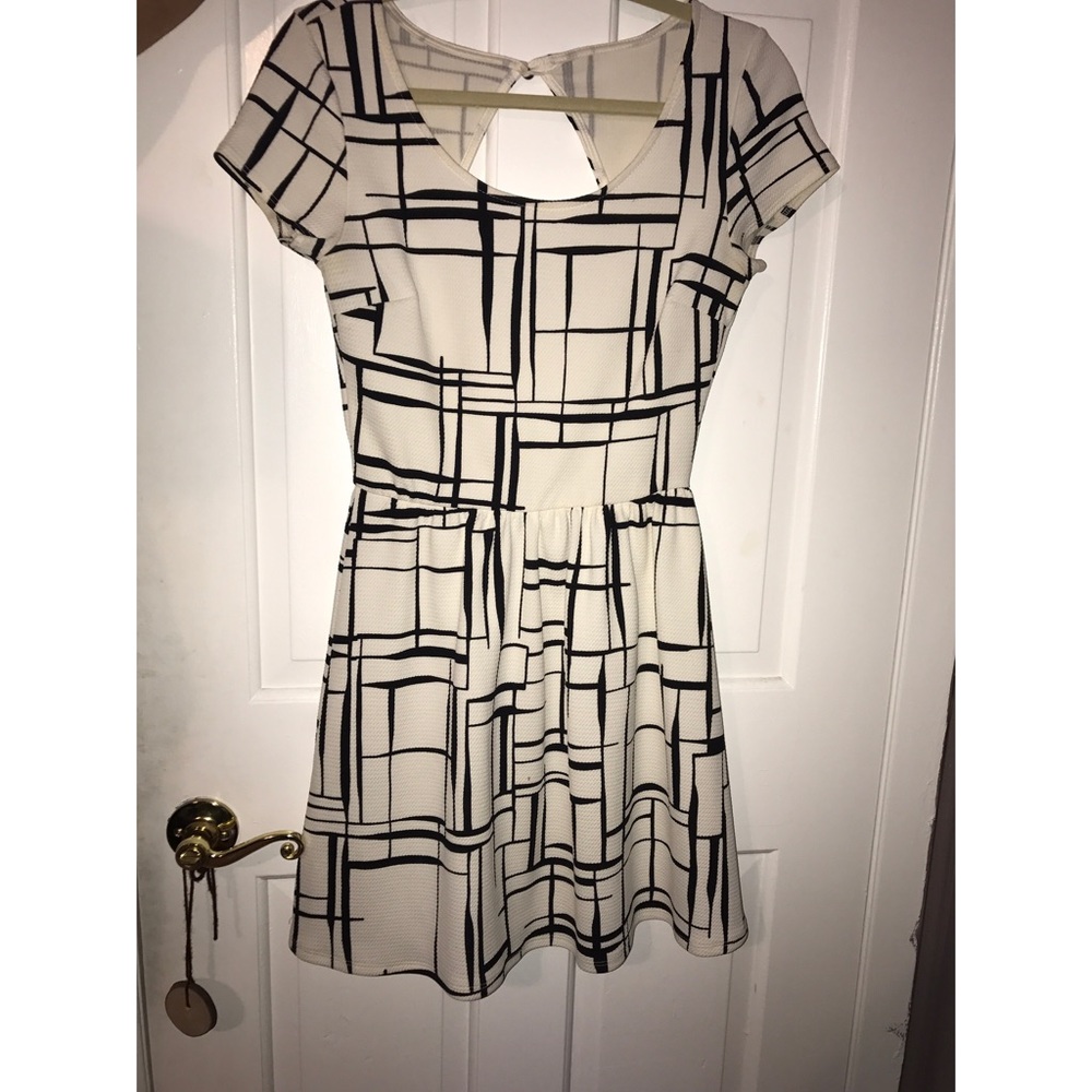 Black and White Mini Dress