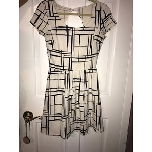 Black and White Mini Dress