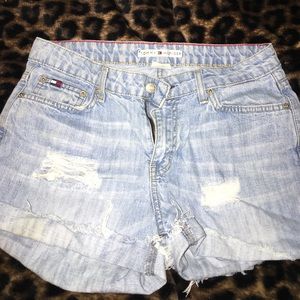 distressed shorts