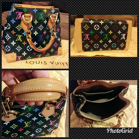 Louis Vuitton black Audra monogram small hobo - Picture 2 of 4