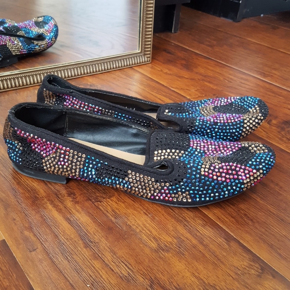 Rhinestone adorned flats