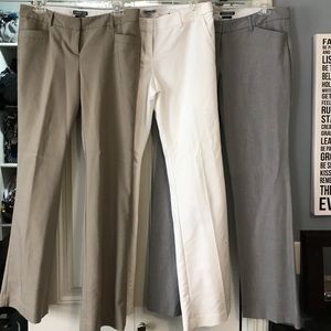 Three pairs Express bootcut dress pants!