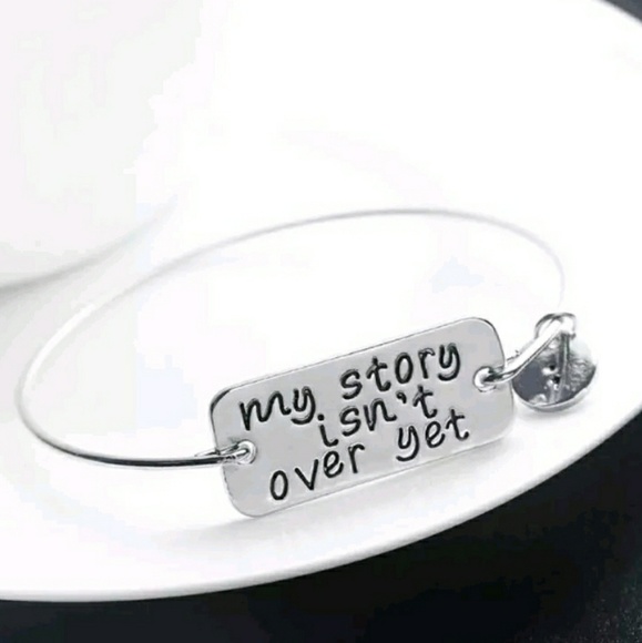 💰5/$20 My story isn't over yet semicolon bangle - Picture 2 of 6
