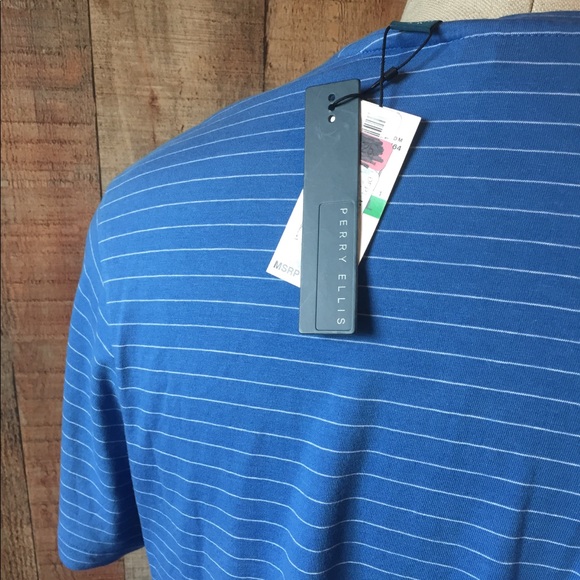PERRY ELLIS Striped V-neck - Picture 6 of 6