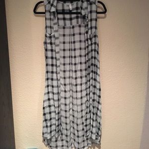 Mint & Black Plaid Tunic