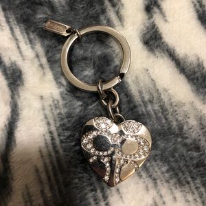 Coach Heart Locket Key Chain