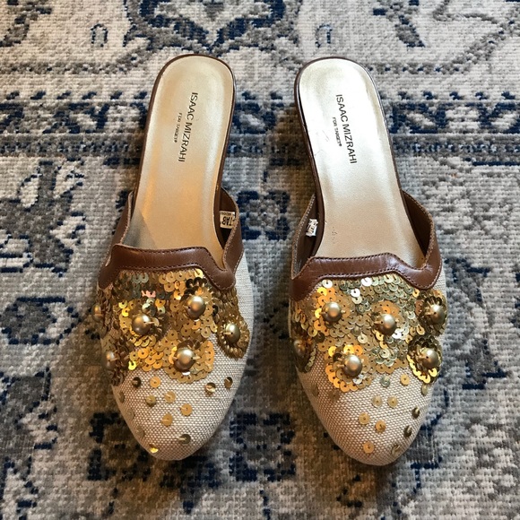 Mizrahi for Target: SHARON Slip on Tan/Gold/Brown - Picture 2 of 5