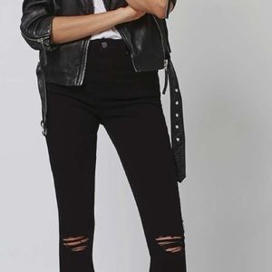 TOPSHOP JAMIE JEANS RIPPED