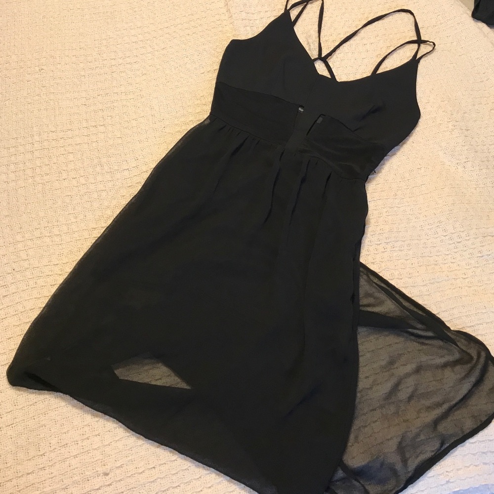 Black mesh dress