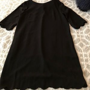 Boutique - black scalloped dress