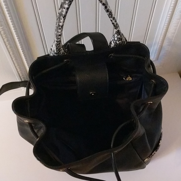 Cole Haan Buttery Leather Drawstring Backpack main image 4