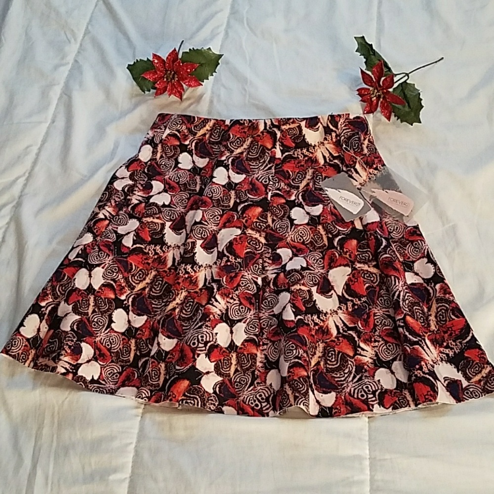 Multicolored short skirt