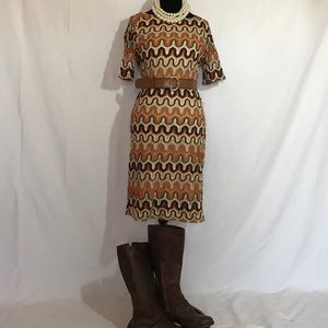 Crocheted design dress