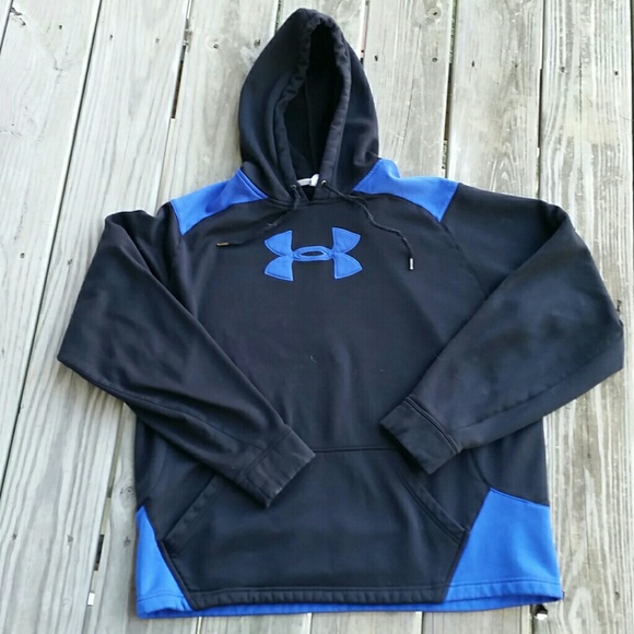 Under Armour Other - Under Armour black and blue hoodie sweatshirt