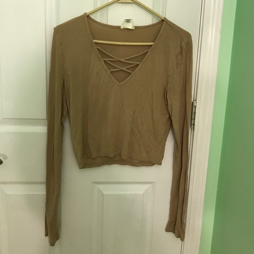 Long sleeve crop top
