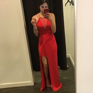 BCBGeneration red lace maxi