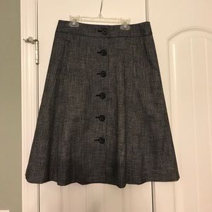 Button up A-line skirt