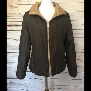 Dark Chocolate Reversible MK Coat