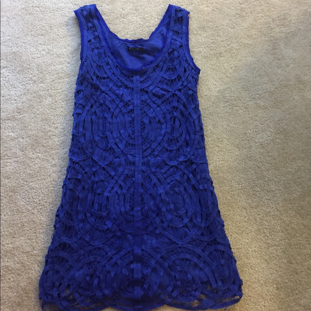 Madewell Blue Crochet Dress