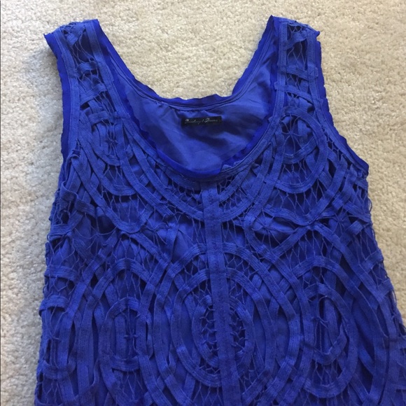 Madewell Blue Crochet Dress - Picture 2 of 2