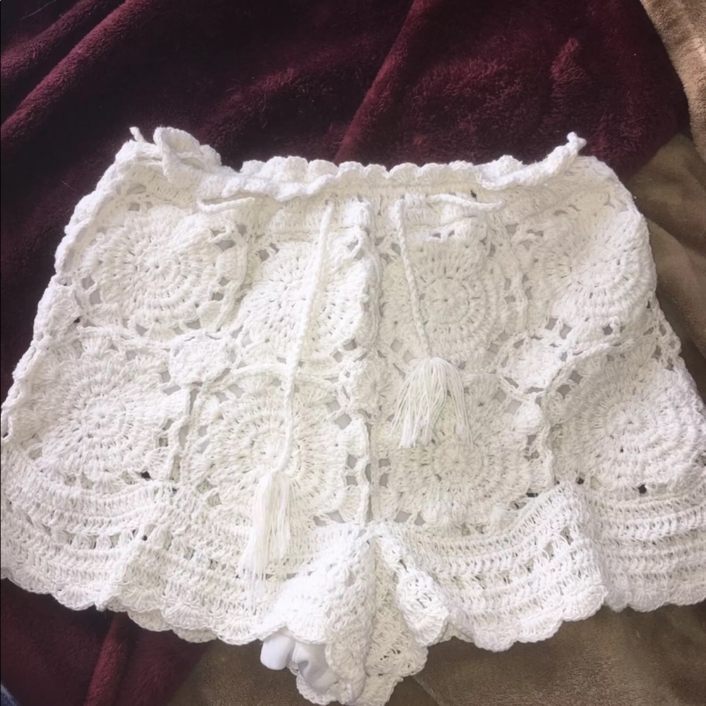 Hawaiian crochet shorts