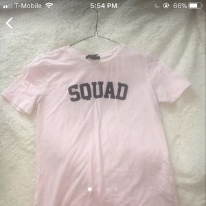 Squad pink and black Forever 21 t-shirt