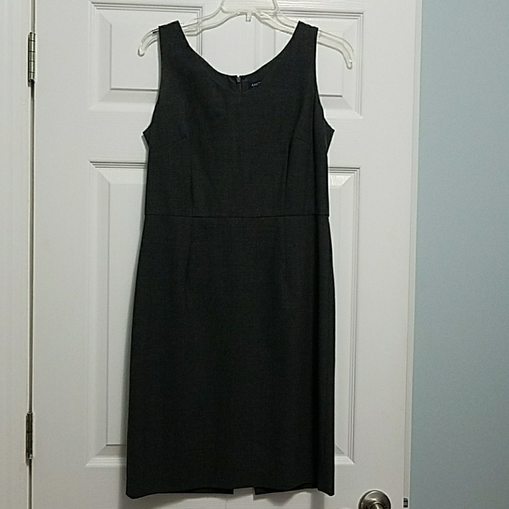 Dark grey sheath dress