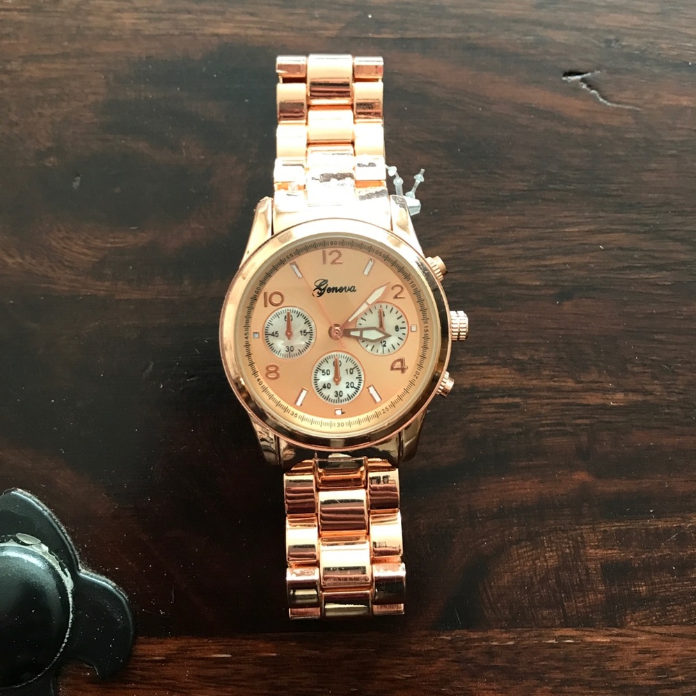 Geneva Rose Gold Fashion Watch