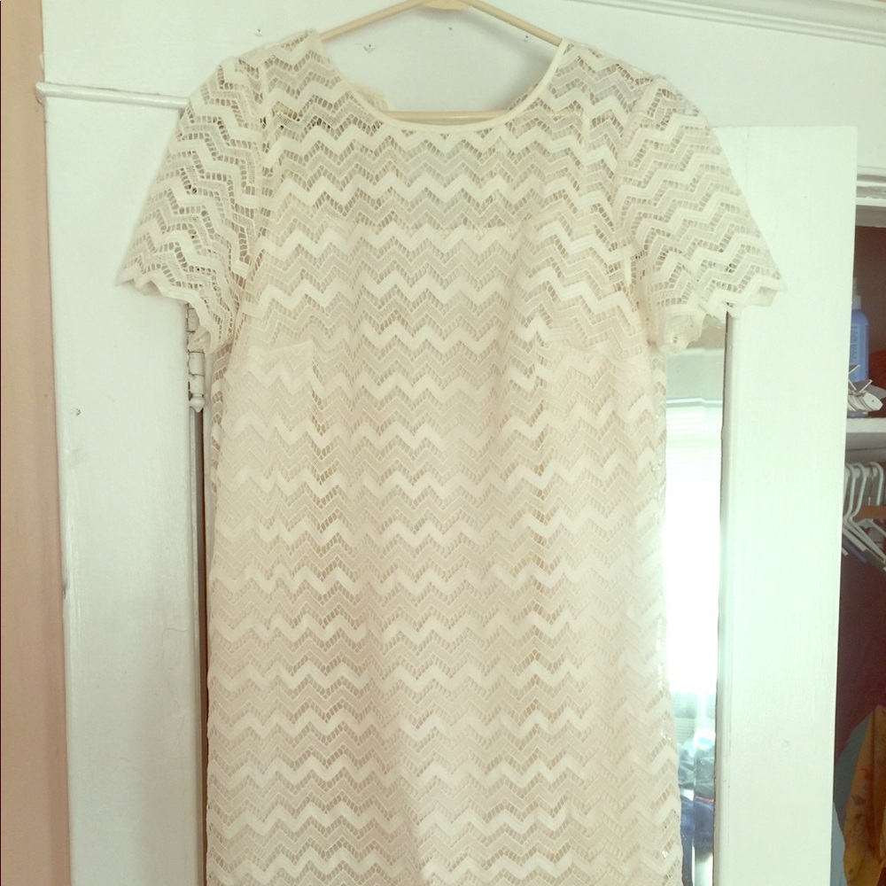 Loft lace shift dress