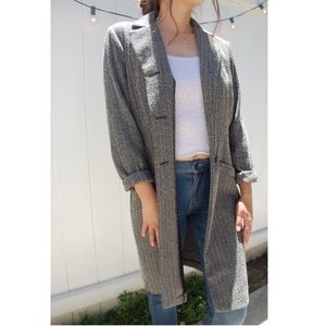 Vintage 70's/80's J.D Stone grey long  blazer