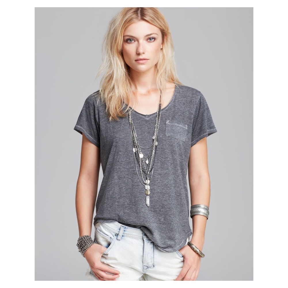 *last chance!!* Free People Grey Pocket Tee