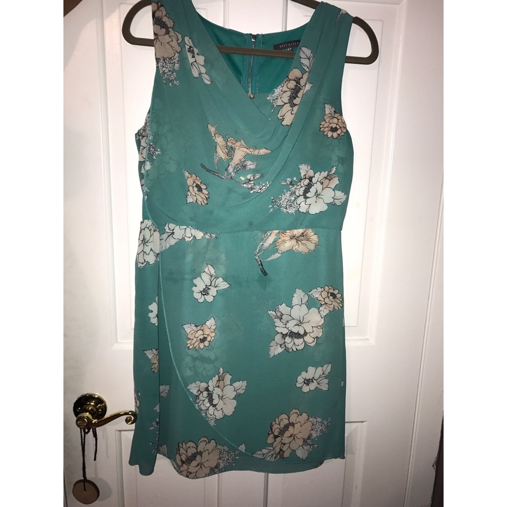 Blue floral summer dress