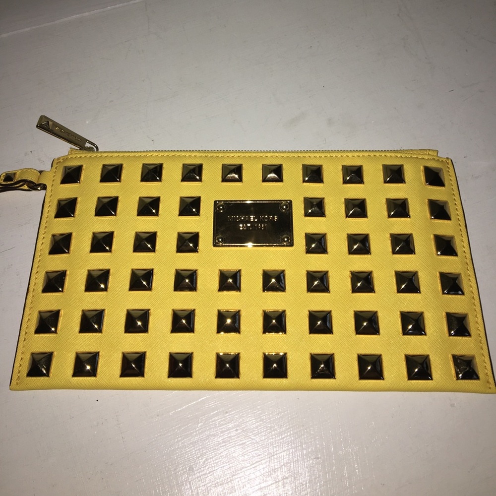 michael kors studded wristlet