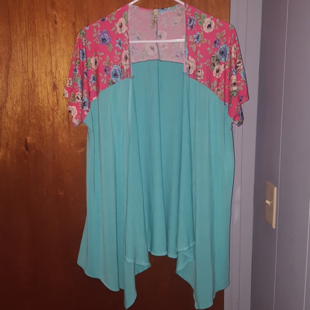 Short sleeve coverup