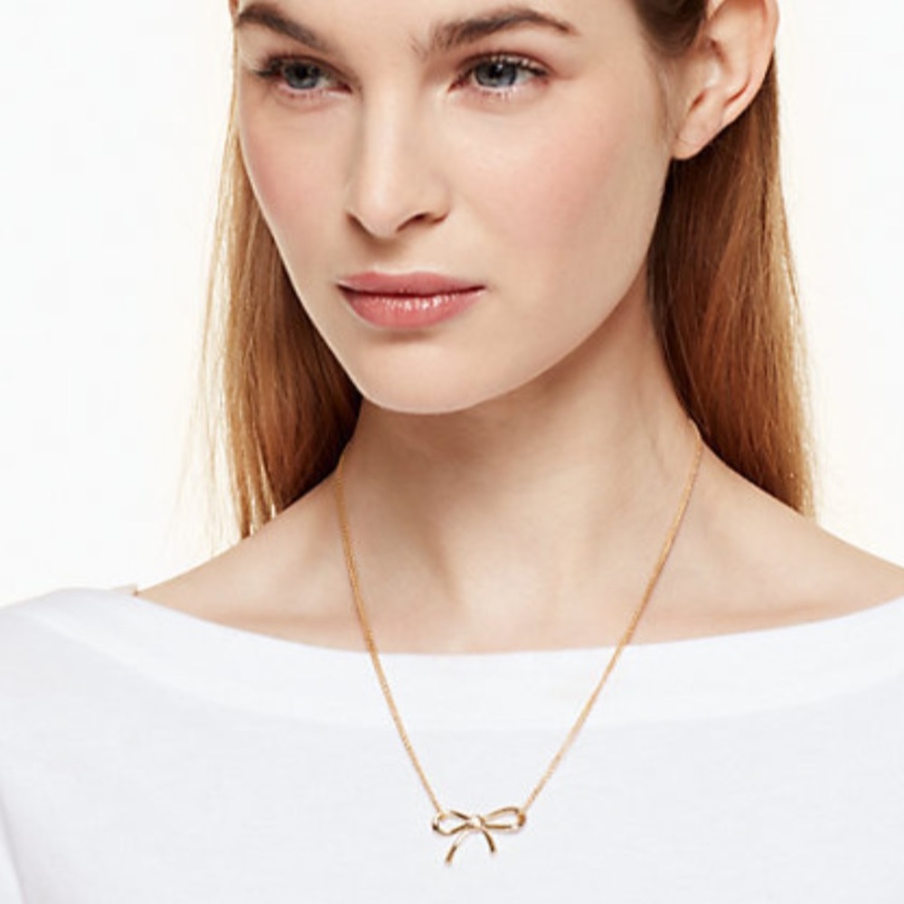 Kate Spade Gold Bow Necklace