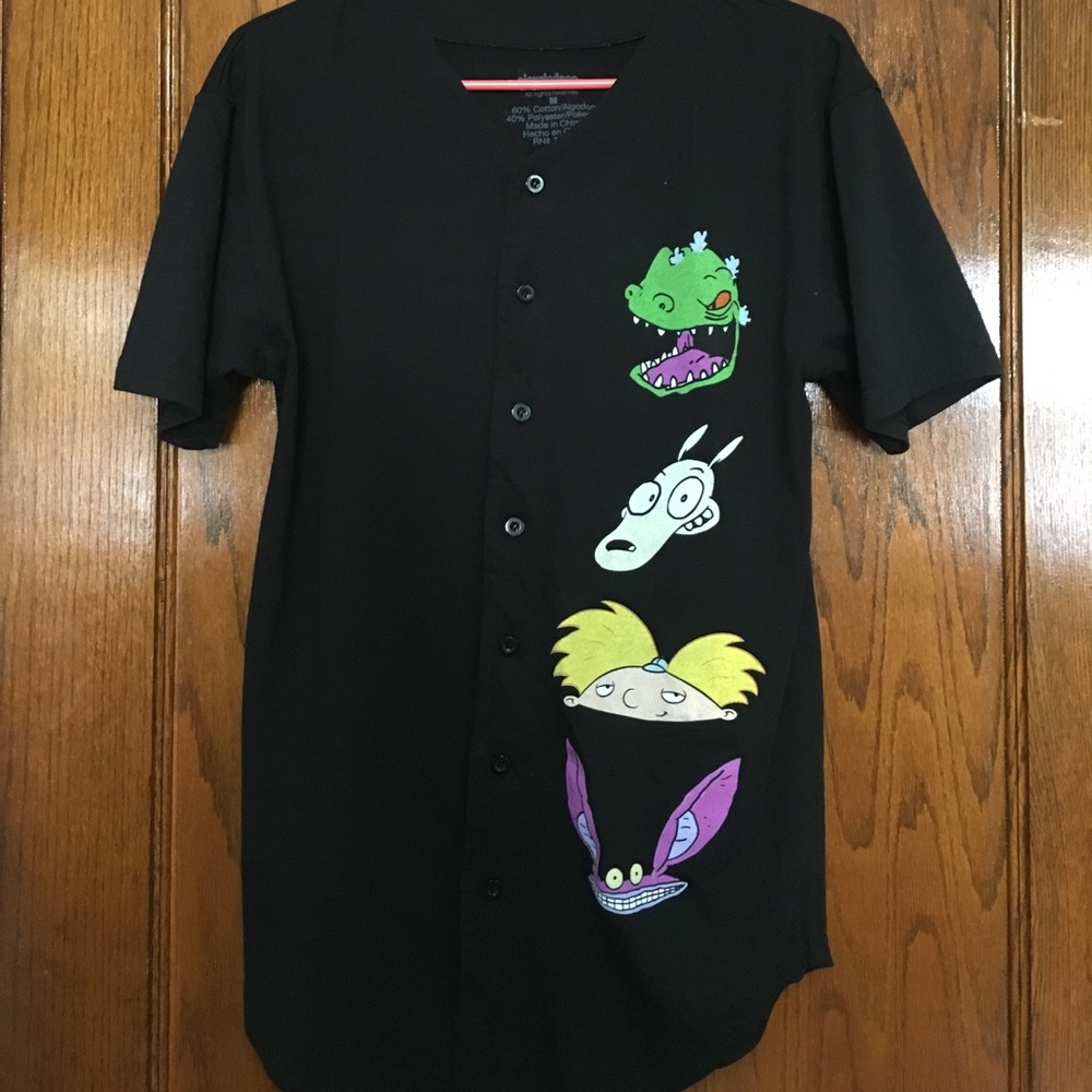 Throwback Nickelodeon baseball tee