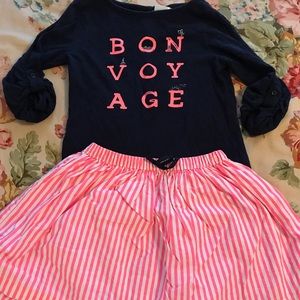 Lil Girl Skirt and Long sleeve shirt set!