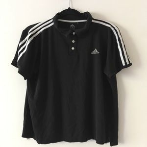✨Adida polo Black & white top