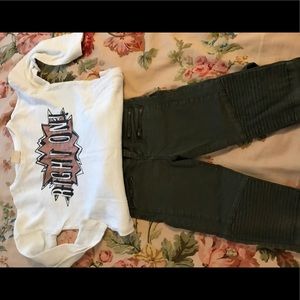 Zara girls Pants and Long sleeve shirt set!