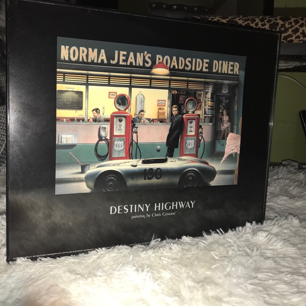 Vintage Diner Framed Poster