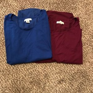 Set of 2 Liz Claiborne flyaway tees
