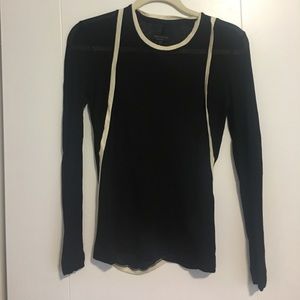Rag & Bone Sheer Black Sweater