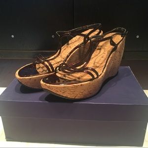 Stuart Weitzman Tortoise Wedge - Authentic