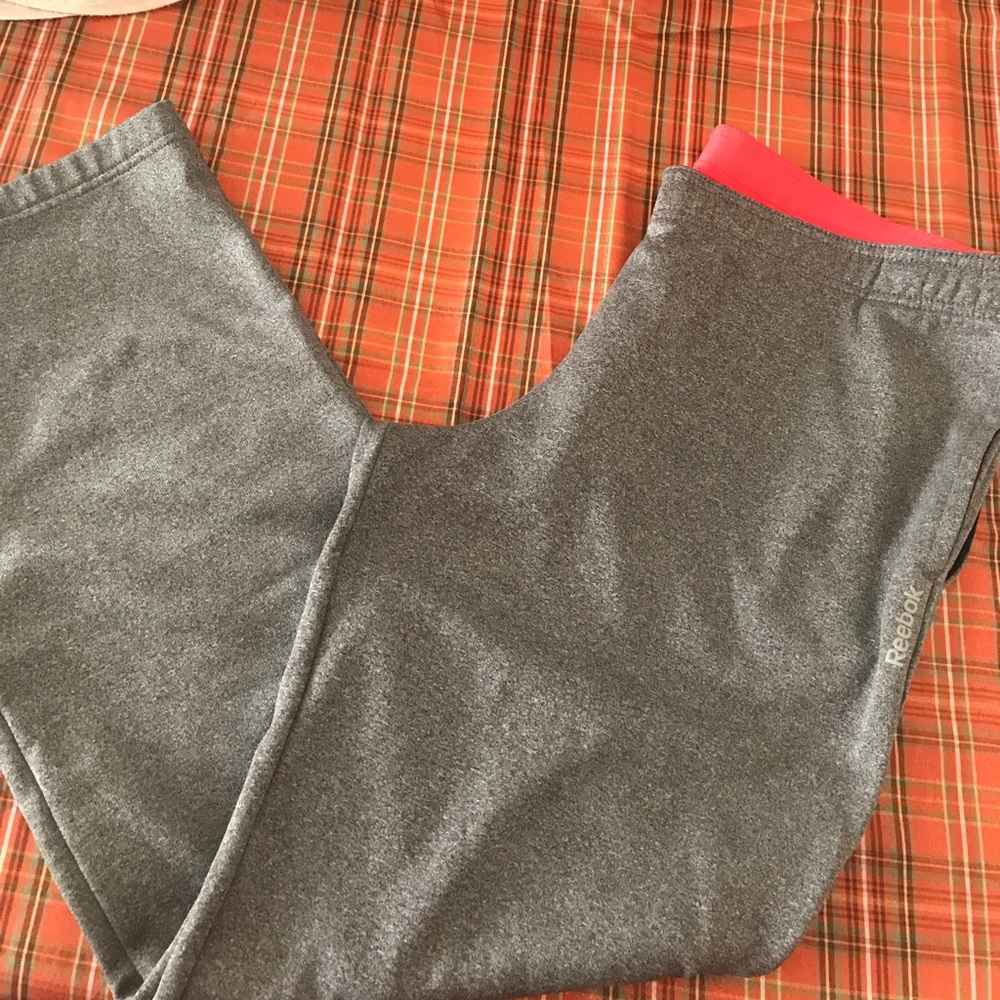 Reebok tie sweat pants with pockets