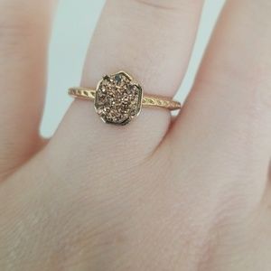 Kendra Scott size 7 Druzy Gold ring